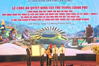 Lâm Đồng: Đàn đá Đắk Sơn được công nhận là bảo vật quốc gia