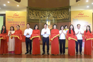 Lào Cai khai mạc Triển lãm chuyên đề về thành tựu kinh tế - xã hội và dấu ấn chia tách, sáp nhập tỉnh