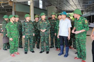Bộ Tư lệnh Quân khu 3 kiểm tra công tác phòng, chống bão số 11 trên địa TP. Hải Phòng