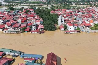 Bắc Ninh: Lũ trên sông Cầu, sông Thương dự kiến đạt đỉnh vào trưa hoặc chiều nay (9/10)