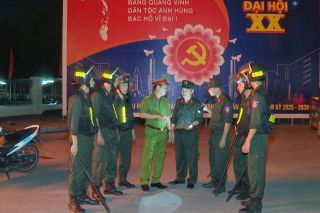 Phòng Cảnh sát cơ động sẵn sàng bảo đảm tuyệt đối an toàn Đại hội đại biểu Đảng bộ tỉnh Thanh Hoá