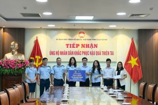 Chi cục QLTT Cao Bằng phát động ủng hộ Nhân dân khắc phục hậu quả sau bão lũ