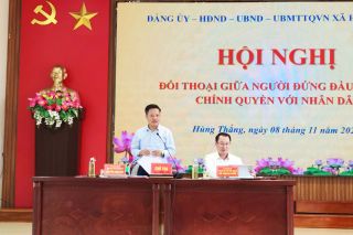 Hải Phòng: Xã Hùng Thắng tiếp xúc, đối thoại giữa người đứng đầu cấp ủy, chính quyền với nhân dân