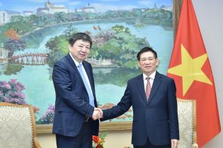 Phó Thủ tướng Hồ Đức Phớc tiếp Chủ tịch Tập đoàn Hoa Thiết (Trung Quốc)