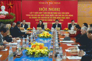 Bắc Ninh: Lấy ý kiến góp ý vào dự thảo các văn kiện Đại hội XIV của Đảng