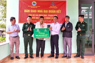 Khánh thành nhà Đại đoàn kết do Lọc hóa dầu Bình Sơn tài trợ tại tỉnh Quảng Ngãi