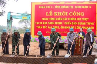 Quảng Trị quyết tâm hoàn thành công trình chống sạt lở ở Khe Sanh vào ngày 31/12