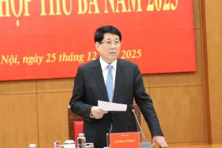 Chủ tịch nước Lương Cường chủ trì Phiên họp thứ ba, Ban Chỉ đạo Cải cách tư pháp Trung ương