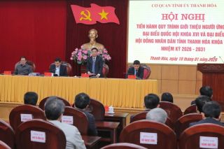 Giới thiệu đồng chí Nguyễn Doãn Anh, Bí thư Tỉnh ủy Thanh Hóa ứng cử đại biểu Quốc hội khóa XVI