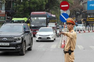 Công an Hà Nội thông báo phân luồng giao thông phục vụ Đại hội XIV của Đảng