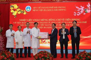 Lãnh đạo thành phố Hải Phòng thăm, chúc Tết tại Bệnh viện đa khoa Hải Dương