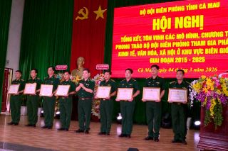 BĐBP Cà Mau tổng kết 10 năm tham gia phát triển kinh tế - xã hội khu vực biên giới