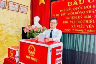 Không khí bầu cử rộn ràng tại Hưng Yên, cử tri phấn khởi thực hiện quyền công dân