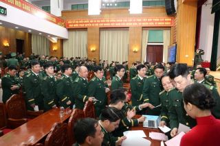 Hơn 900 cử tri cơ quan Bộ Tư lệnh Bộ đội Biên phòng tham gia bỏ phiếu bầu cử