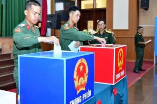 Bộ Tư lệnh TP. HCM: Cán bộ, chiến sĩ bỏ phiếu từ sớm