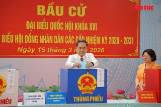 Kết thúc Ngày bầu cử, tỷ lệ cử tri cả nước đi bỏ phiếu đạt 99,38%