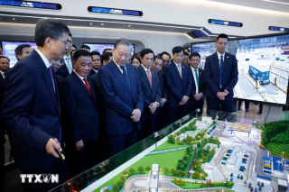 Tổng Bí thư, Chủ tịch nước Tô Lâm tham quan Trung tâm trí tuệ nhân tạo Trung Quốc-ASEAN
