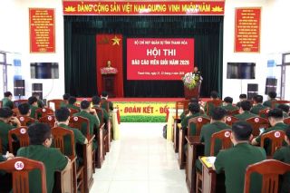 Bộ Chỉ huy Quân sự tỉnh Thanh Hóa khai mạc Hội thi báo cáo viên giỏi năm 2026