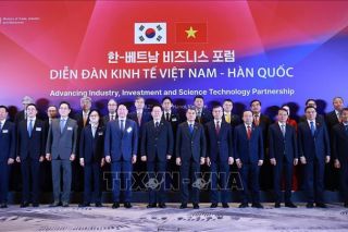 Thủ tướng Lê Minh Hưng và Tổng thống Hàn Quốc dự Diễn đàn kinh tế Việt Nam - Hàn Quốc