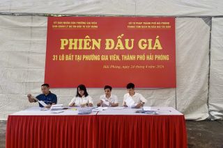 Phường Gia Viên (Hải Phòng): Đấu giá thành công 66 thửa đất, thu nộp ngân sách hơn 738 tỷ đồng