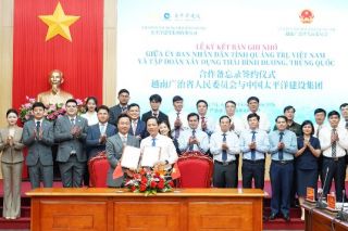 Quảng Trị ký kết hợp tác với tập đoàn xây dựng hàng đầu Trung Quốc