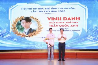 Trao giải Hội thi Tin học trẻ toàn tỉnh Thanh Hóa lần thứ 29