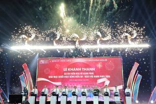 Hải Phòng: Khánh thành Dự án vườn hoa hồ Hạnh phúc và khai mạc chuỗi hoạt động “Kiến An - Ngày hội hạnh phúc”