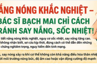 Hà Nội nắng nóng khắc nghiệt: Bác sĩ Bệnh viện Bạch Mai chỉ cách tránh say nắng, sốc nhiệt
