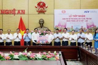 ACV hỗ trợ 20 tỷ đồng cùng Nghệ An nâng cấp, tôn tạo Nghĩa trang Liệt sĩ Việt - Lào