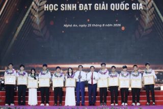 Nghệ An vinh danh 162 học sinh xuất sắc trong các kỳ thi quốc tế, quốc gia và tốt nghiệp THPT năm 2026