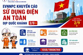 EVNNPC khuyến cáo sử dụng điện an toàn trong dịp Quốc khánh 2/9