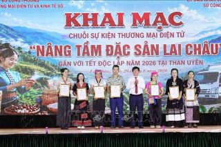 Khai mạc chuỗi sự kiện thương mại điện tử “Nâng tầm đặc sản Lai Châu”
