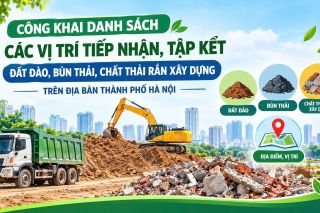 Hà Nội công bố 81 điểm tiếp nhận chất thải xây dựng, có khu vực rộng tới 100ha