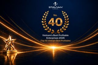 Stavian Hóa chất lần đầu góp mặt Top 50 Doanh nghiệp Lợi nhuận Xuất sắc Việt Nam 2026
