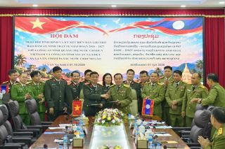 Công an 4 tỉnh: Quảng Trị - Savannakhet - Salavan và Champasak phối hợp đảm bảo tốt an ninh biên giới