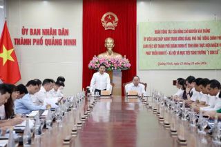 Phó Thủ tướng Chính phủ Nguyễn Văn Thắng làm việc với thành phố Quảng Ninh
