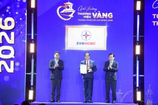 EVNHCMC được vinh danh Thương hiệu Vàng TP Hồ Chí Minh