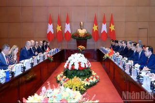 Tổng Bí thư, Chủ tịch nước Tô Lâm hội đàm với Tổng thống Thụy Sĩ Guy Parmelin