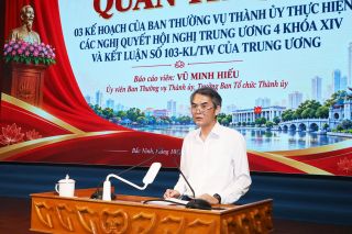 Bắc Ninh tổ chức nghiên cứu, quán triệt Nghị quyết Hội nghị Trung ương 4 và kế hoạch của Ban Thường vụ Thành ủy
