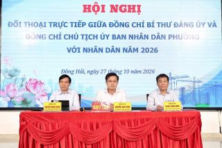 Hải Phòng: Người đứng đầu cấp ủy, chính quyền phường Đông Hải lắng nghe, giải đáp kiến nghị của Nhân dân