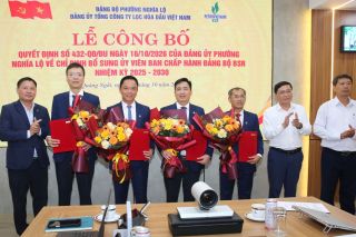 Hội nghị công bố Quyết định kiện toàn Ban Chấp hành Đảng bộ Tổng Công ty Lọc hóa dầu Việt Nam nhiệm kỳ 2025 - 2030