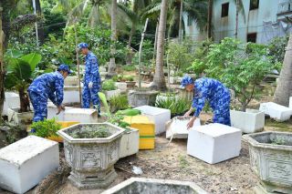Bộ Tư lệnh Vùng Cảnh sát biển 4 tích cực phòng chống sốt xuất huyết trên địa bàn đặc khu Phú Quốc