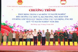 Hải Phòng: Phát động Tháng cao điểm “Vì người nghèo” năm 2026