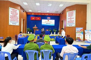 TP.HCM: Phường Tân Bình tuyên truyền pháp luật về nghĩa vụ quân sự qua phiên tòa giả định