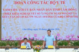 Lâm Đồng kiến nghị Bộ Y tế hỗ trợ tháo gỡ khó khăn về nhân lực, cơ sở vật chất