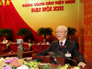 Hình ảnh lễ khai mạc trọng thể Đại hội lần thứ XIII Đảng Cộng sản