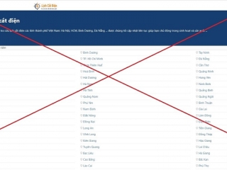 Cảnh báo xuất hiện website lạ thông tin sai về lịch ngừng giảm cung cấp điện