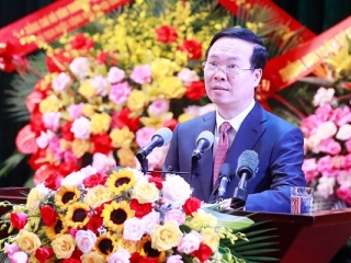 Chủ tịch nước Võ Văn Thưởng dự lễ kỷ niệm 65 năm Bác Hồ thăm Lào Cai