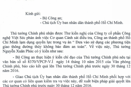 Vụ chìm ca nô ở Cần Giờ: Thủ tướng Chính phủ yêu cầu làm rõ!