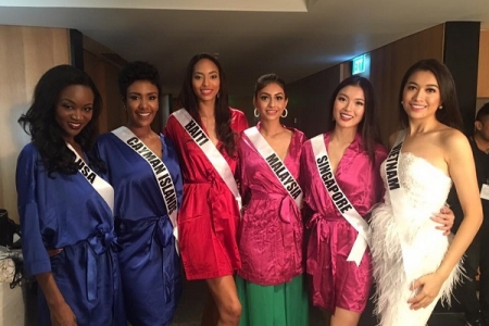 Lệ Hằng là một trong 20 thí sinh trình diễn trong đêm thời trang tại Miss Universe 2016